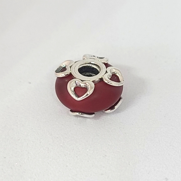 BOGO! Bundle to get the discount!! 925 Silver Frosted Murano Charm Fits Pandora - Picture 2 of 4